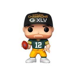 Funko - Pop! NFL: Packers - Aaron Rodgers (SB Champions XLV) Figura De Vinil