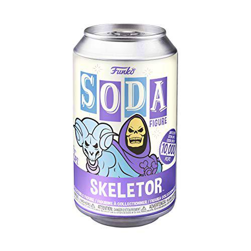 Vinyl Soda: Master of The Universe - Skeleto. Chase!! This Pop! Figure Comes with a 1 in 6 Chance of Receiving The Special Addition Alternative Rare Chase Version