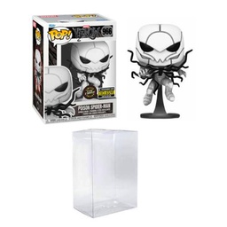 Funko Pop! Venom Venom Spider-Man brilla en la persecución oscura (exclusiva EE) incluido con protector de pop EcoTEK