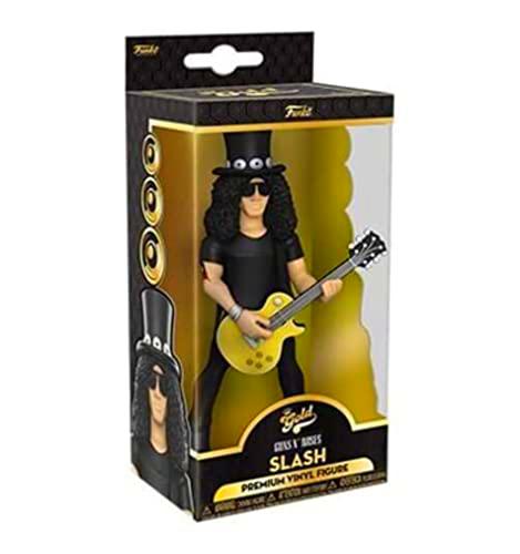 Funko Vinyl Gold 5": Guns N' Roses- Slash. Chase!! This Pop! Figure Comes with a 1 in 6 Chance of Receiving The Special Addition Alternative Rare Chase Version