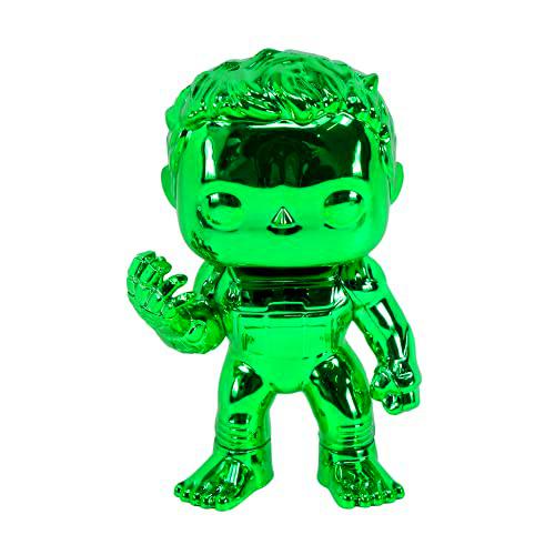 Vengadores Endgame - Hulk Green Chrome MCM Comic Con 2019 Edición Limitada Sticker Funko Pop! Figura de vinilo #499 (Comic Con Edición Limitada)