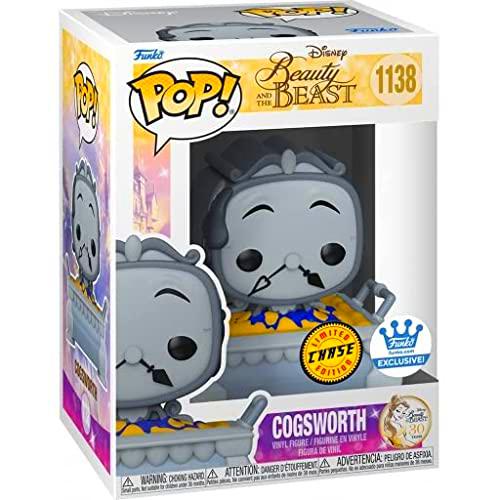 Protector + Funko Pop! Cogsworth Chase 1138 Beauty and The Beast Funko Exclusive!
