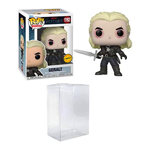 Funko ¡Pop! TV: Witcher- Geralt Chase incluido con protector pop EcoTEK