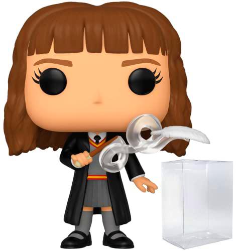 HARRY POTTER - Figura de vinilo Hermione Granger con plumas Funko Pop (con funda protectora de caja Pop Compatible)