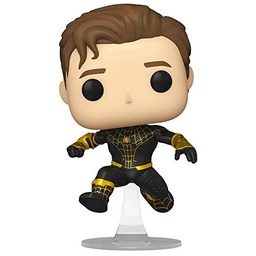 Funko Pop Marvel's Spiderman No Way Home: Spiderman (Black/Gold) (Unmasked) Figure (AAA Anime Exclusive)