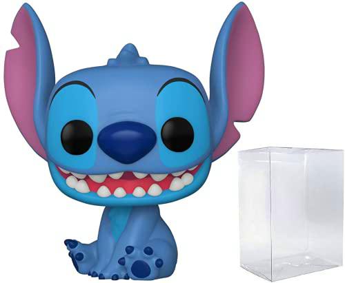Disney: Lilo &amp; Stitch - Smiling Seated Stitch Funko Pop! Vinyl Figure (Bundled with Compatible Pop Box Protector Case)