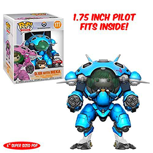 Pop! Overwatch - D.Va with Meka, Blueberry, 15 CM Exclusive