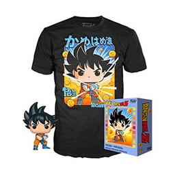 Funko- Fig Pop &amp; tee Dragon Ball Z Goku Kamehameha Camiseta TA Accesorios de muñecos y Figuras