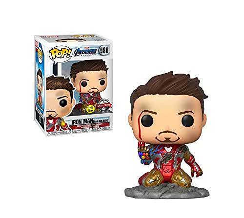 Funko Pop! I Am Iron Man Pop! Avengers Endgame #580 Edición Especial Glow in Dark Bobblehead Figura