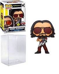 Johnny Silverhand AE Exclusive Glows in The Dark #592 Pop Games: Cyberpunk 2077 Vinyl Figure (Bundled with EcoTEK Plastic Protector to Protect Display Box)