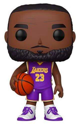Funko- Pop Lakers-10 NBA 10" Lebron James(Purple Jersey) Figura Coleccionable