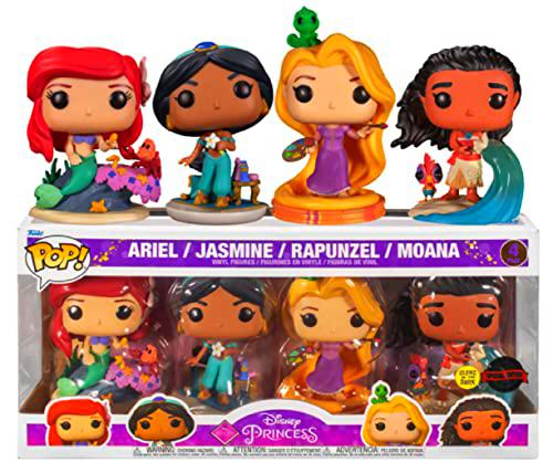 Funko Pop! Disney Princess - Ultimate Princess Glow 4-Pack
