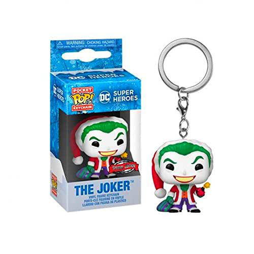 Funko Pop Keychain: DC Holiday- Joker(WMT)
