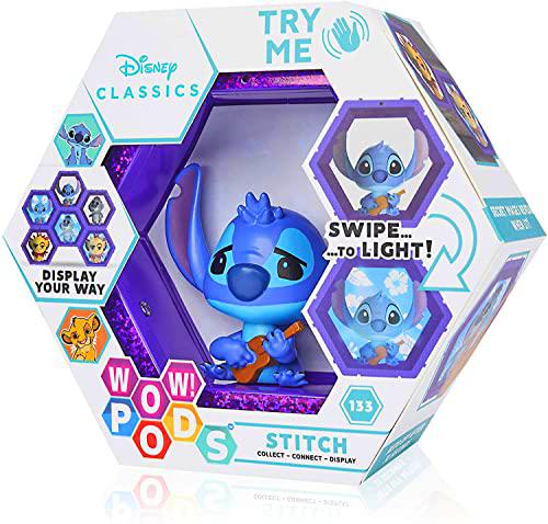 Wow! Pods - Colección Disney Classic - Stitch - Figura Coleccionable con luz y Sensor de Movimiento (Deqube 918DCL100501)