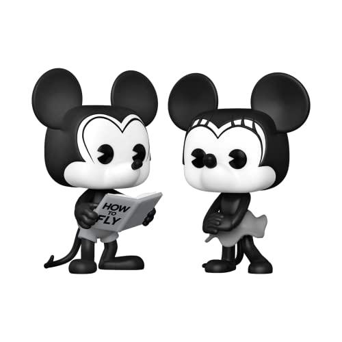 Disney Mickey Mouse One: Walt's Plane - Pilot Mickey Mouse Funko Pop! Paquete de 2: Mickey Mouse y Minnie Mouse