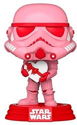 Funko- Pop Star Wars Valentines Stormtrooper con Heart Juguete coleccionable