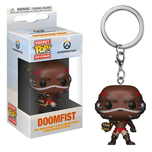 Funko- Pop Keychain Overwatch Doomfist Figura, Color Mulitcolor (1)