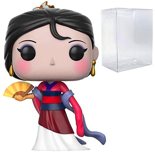 Disney: Mulan - Figura de vinilo de Mulan con funda protectora de caja Pop Compatible