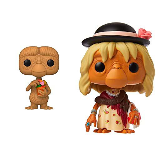 Funko Pop Movies: E.T. 40th - E.T. w/ Flowers, Multicolor