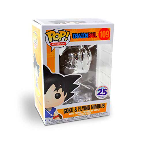 POP Funko Dragonball 109 Goku &amp; Flying Nimbus Silver Chrome