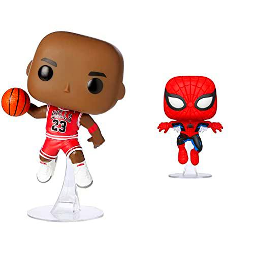 Funko- Pop Vinyl: NBA: Bulls: Michael Jordan Figura Coleccionable &amp; Pop Marvel: 80th-First Appearance Spider-Man Collectible Toy