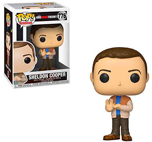 Funko TV: Big Bang Theory - Figura de vinilo Sheldon Cooper Pop! (incluye funda protectora de caja emergente)