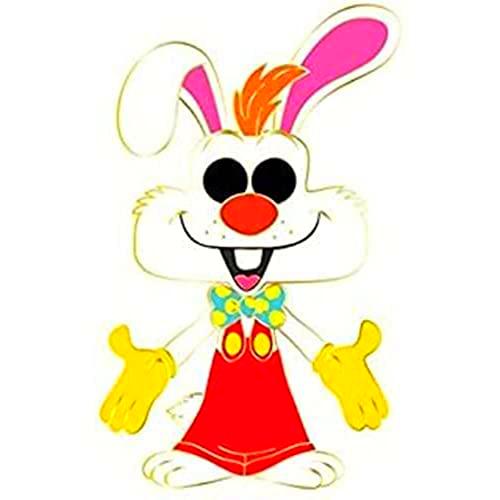 Funko Pop Pin-Roger Rabbit esmaltado Grande, Multicolor
