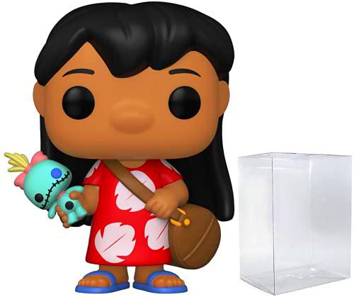 Disney: Lilo &amp; Stitch - Figura de vinilo de Lilo con Scrump Funko Pop! (paquete con funda protectora compatible con PopBox)
