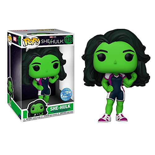 Funko Pop Jumbo! Marvel: She-Hulk (Exc), Figura de Vinilo de acción Coleccionable