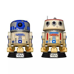 Funko POP! Star Wars Celebration 2023 R2-D2 y R5-D4 Vinyl Bobblehead Set de 2 unidades exclusivo de la convenci n gal ctica 2023