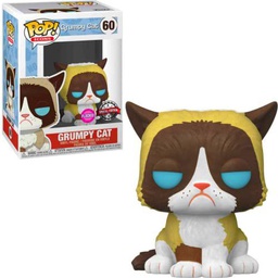 Funko Pop Icons Grumpy Cat (Flocked) #60 - Figura Pop de edición Especial Exclusiva