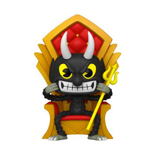 Funko Pop! Deluxe: Cuphead - The Devil In Chair - Figuras Miniaturas Coleccionables para Exhibición
