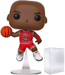 MELARQT Funko NBA: Chicago Bulls Michael Jordan Pop! Figura de Vinilo (Incluye Funda Protectora Compatible con Caja Pop)