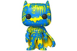 Funko POP! Art Series: DC Comics #02 - Batman [Blue &amp; Yellow] Artist Series Exclusive with Hard Stack POP! Protector