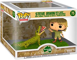 Funko 70813 Pop! Moment: Australia Zoo - Steve Irwin con 'Agro' el cocodrilo #75