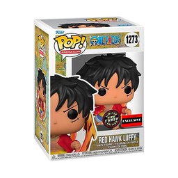 Funko Pop Chase Figura GITD de Luffy (Halc n Rojo) de una pieza (exclusivo de anime AAA)