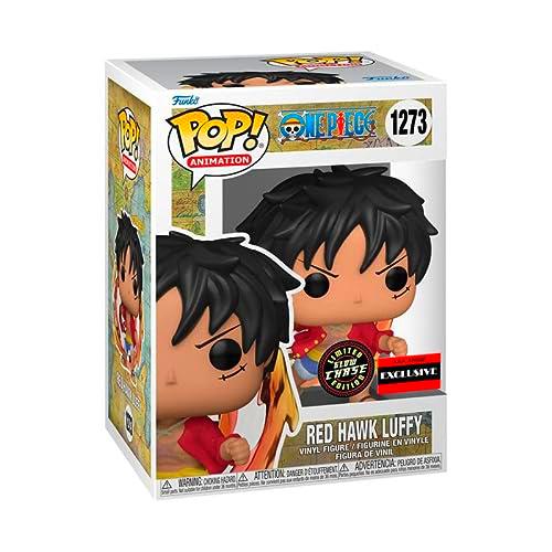 Funko Pop Chase Figura GITD de Luffy (Halc n Rojo) de una pieza (exclusivo de anime AAA)