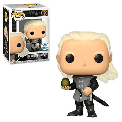 Funko POP Daemon Targaryen con huevo de dragón exclusivo # 09 Slip y caja incluye multicolor 3.75 pulgadas
