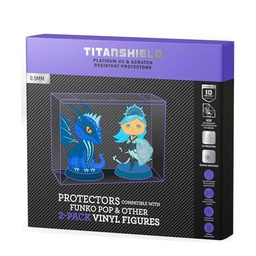 TitanShield Funda protectora de platino de 0,5 mm resistente a los rayos UV y a los arañazos compatible con Funko