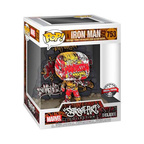 Funko POP! Deluxe: Marvel-Iron Man - (GraffitiDECO),