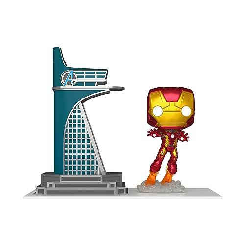 Pop! Town: Avengers: Age of Ultron - Avengers Tower with Iron Man (Glow-in-The-Dark) Figura de vinilo PX