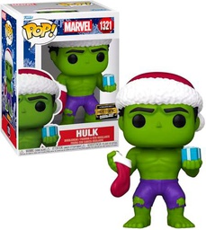 Funko ¡Pop! Marvel: Holiday - Hulk verde (Exc), figura de juguete coleccionable para coleccionistas y exhibición