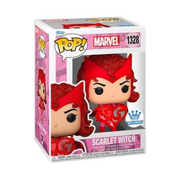 Funko ¡Pop! Marvel: Serie de San Valentín - Bruja escarlata con corazón Hex Shop Exclusive