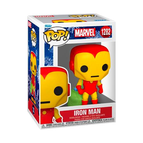 Funko Pop! Marvel: Holiday - Iron Man with Bag - Figura de Vinilo Coleccionable