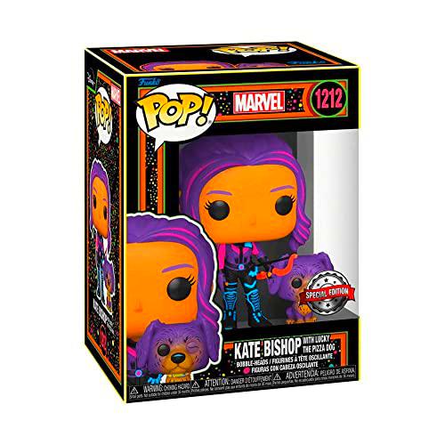 Funko POP! &amp; Buddy: Marvel - Hawkeye - Kate Bishop Con Lucky The Pizza Dog