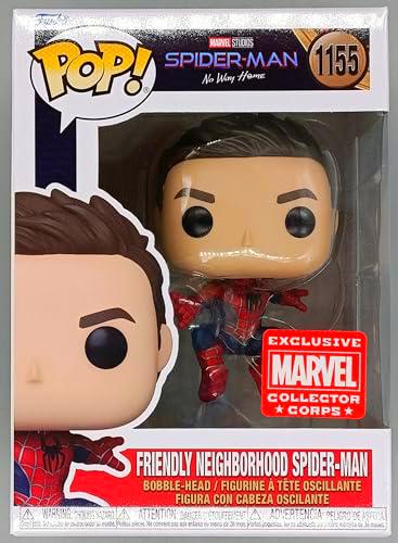 Funko POP! Spider-Man: No Way Home Unmasked Friendly Neighborhood Spider-Man Marvel Collector Corps Exclusivo