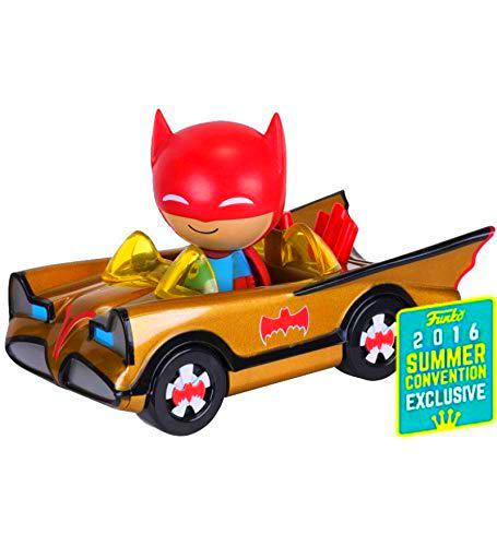 Batman POP! Ridez Vehicle with Dorbz Figure ?66 Batman Gold Batmobile SDCC 2016 Exclusive 12 cm Funko Mini figures
