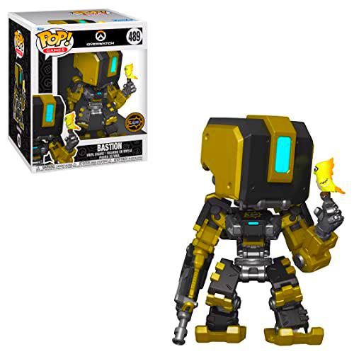POP! Games Overwatch 489 Bastión Metallic Super Sized 30th Blizzard