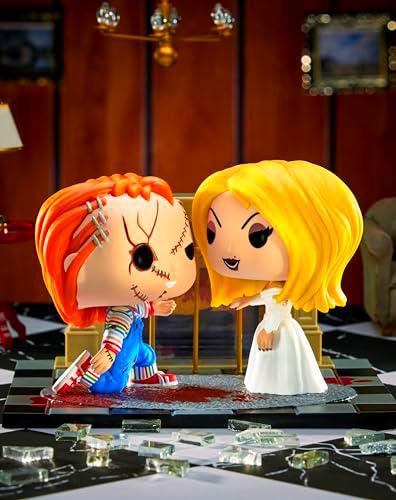 Funko Spirit Halloween Bride of Chucky Chucky and Tiffany Movie Moment POP! | Producto oficial | Edición limitada | Coleccionable de terror