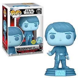 Star Wars Episodio VI Return of The Jedi: Holographic Luke Skywalker 40th Anniversary Glow in The Dark Funko POP! Vinilo